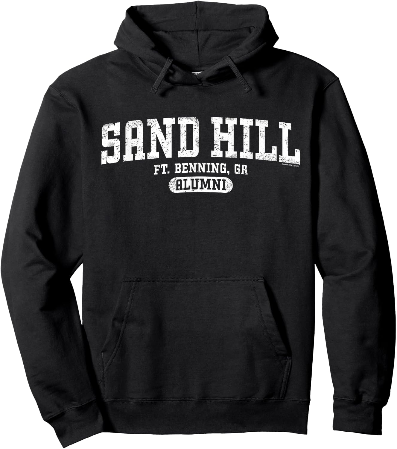 Sand Hill Alumni, Retro - Fort Benning, GA Hoodie - Hoodie | Black