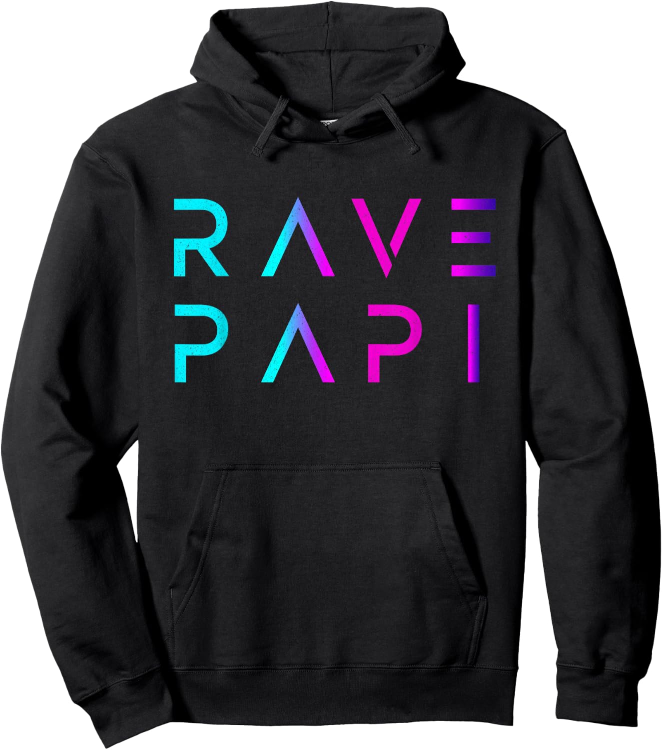 Rave Papi-EDM Festival Raver Daddy Fathers Groovy Cool Hoodie - Hoodie | Black