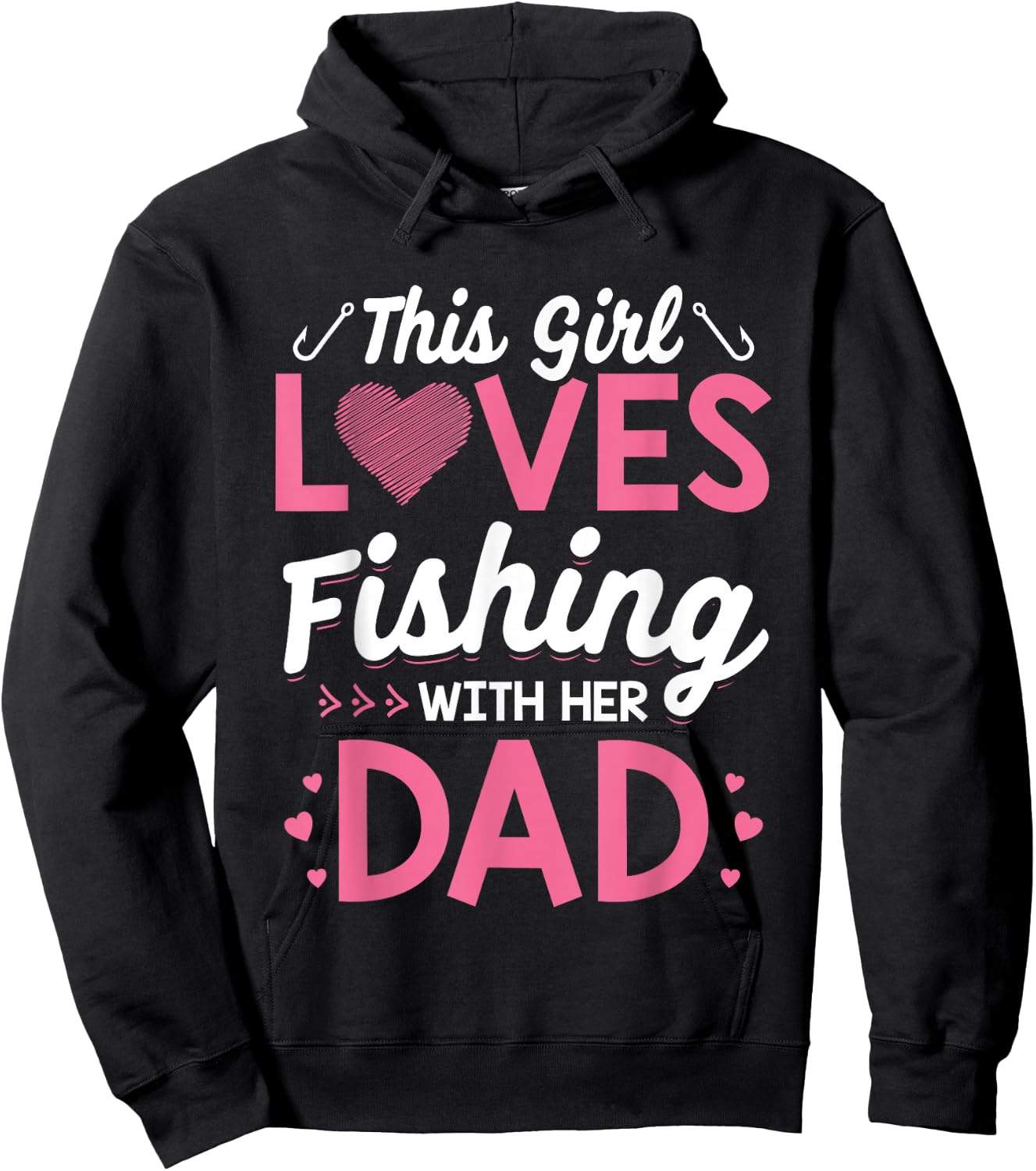 Daughter Fishing Shirt Dad Daughter Matching Fishing Hoodie - Hoodie | Black