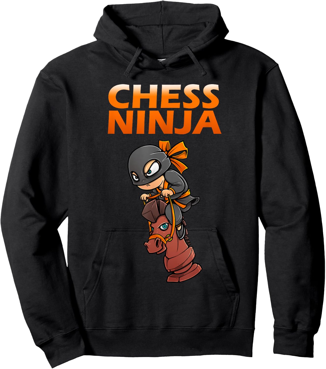Funny Chess Gift Kids Boys Girls Cool Chess Lover Player Hoodie - Hoodie | Black
