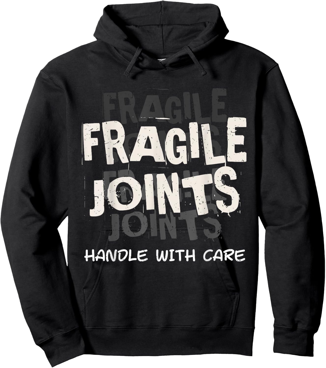 Fragile Joints Ehlers Danlos Awareness Black And White Gift Hoodie - Hoodie | Black