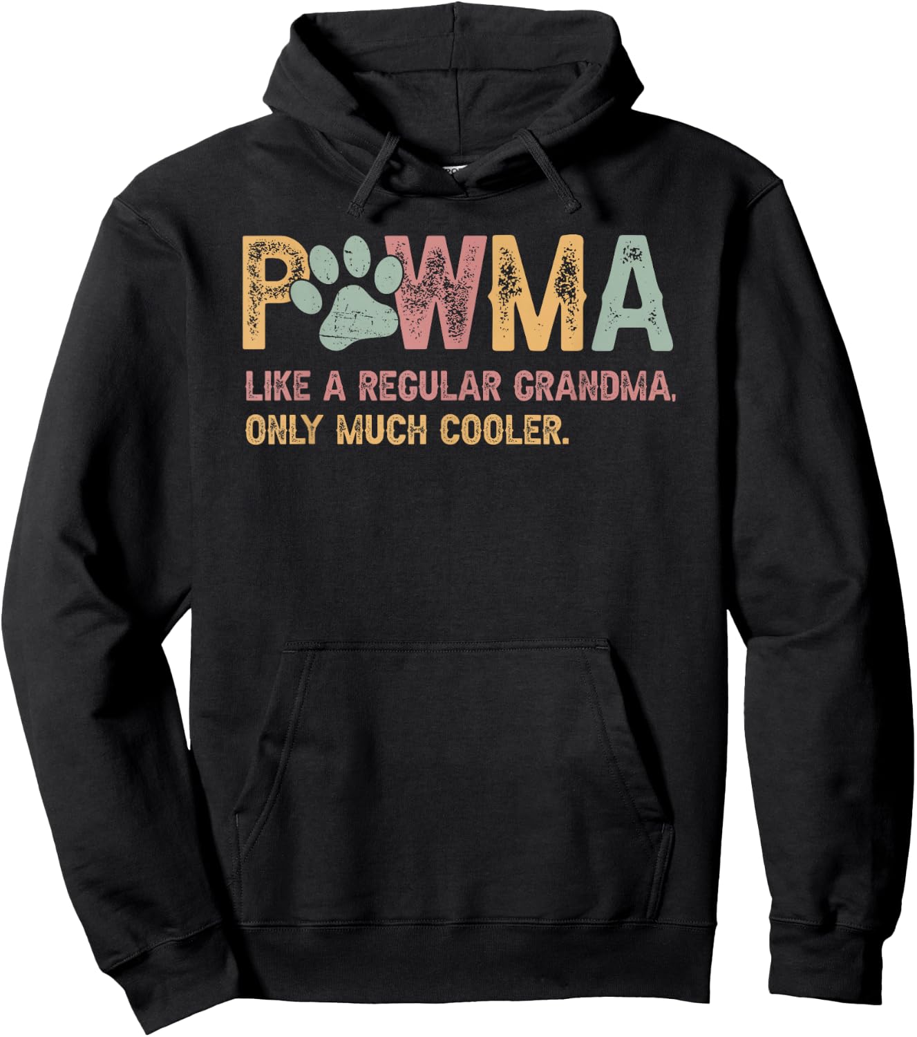 Pawma Like A Regular Grandma Dog Pawma Women Hoodie - Hoodie | Black