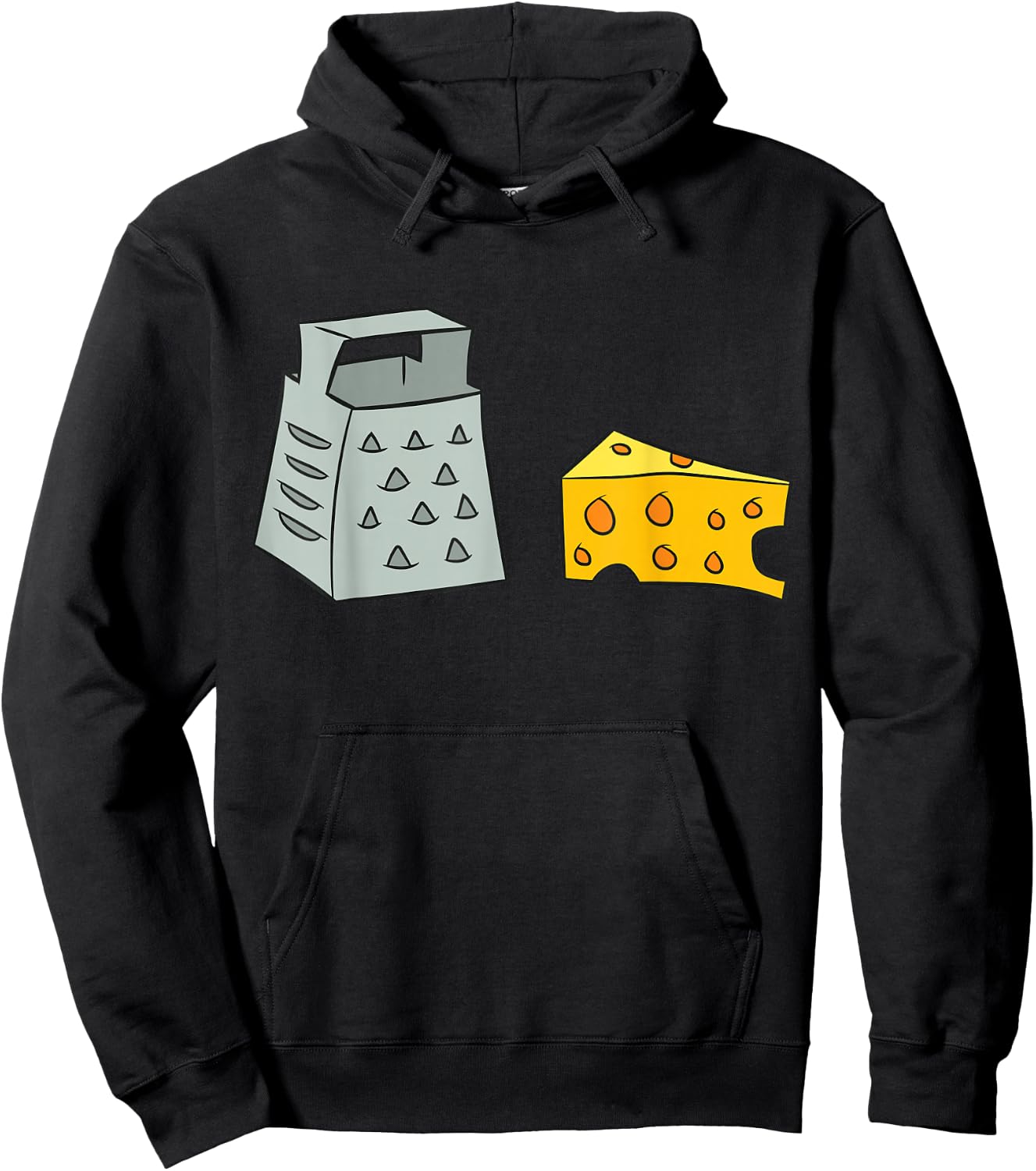 Cheese Lovers Gift Cheese Grater and Cheese Hoodie - Hoodie | Black