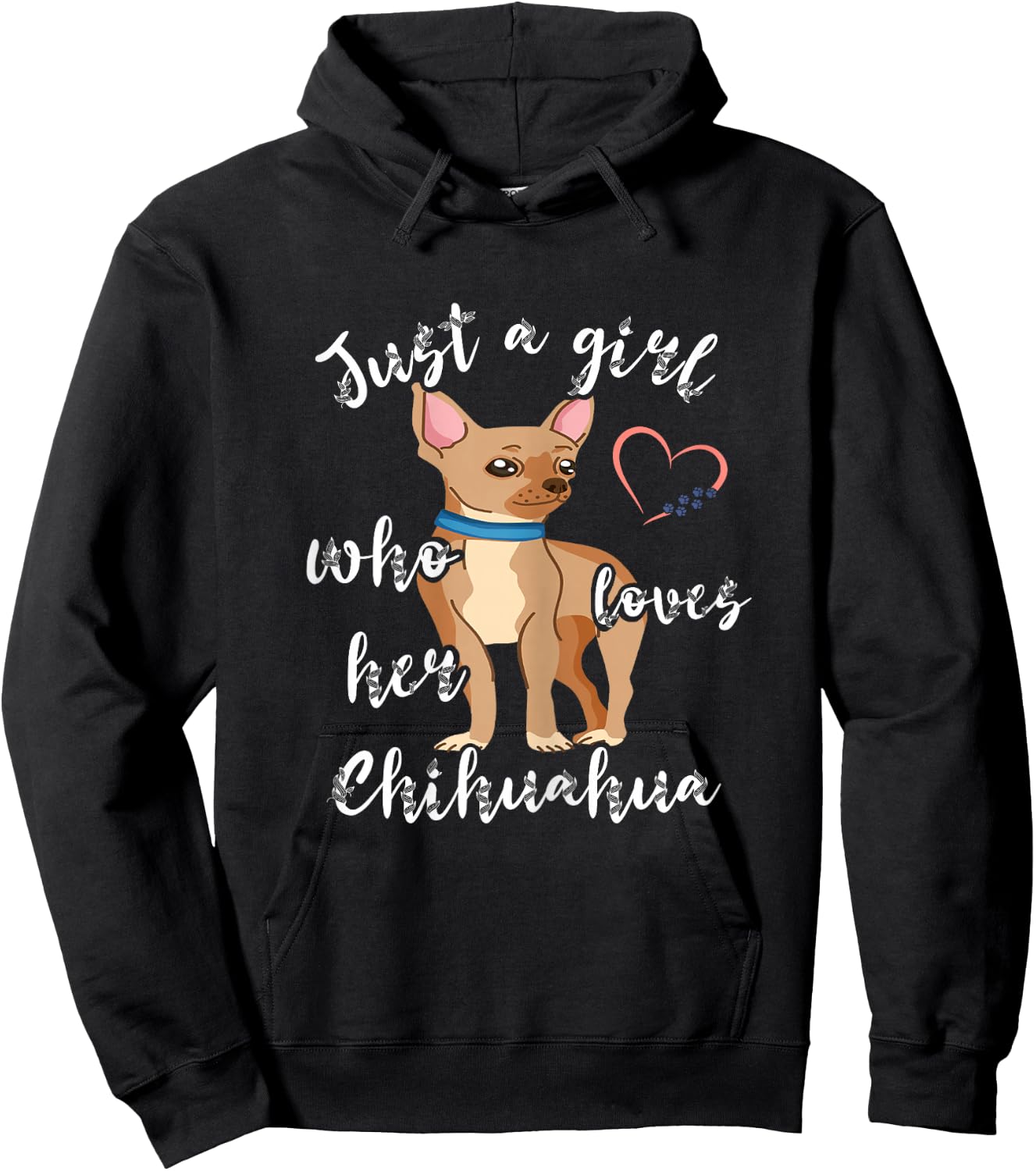 Chihuahua Girl Chiwawa Dog Puppy Dog Owner Pet Hoodie - Hoodie | Black
