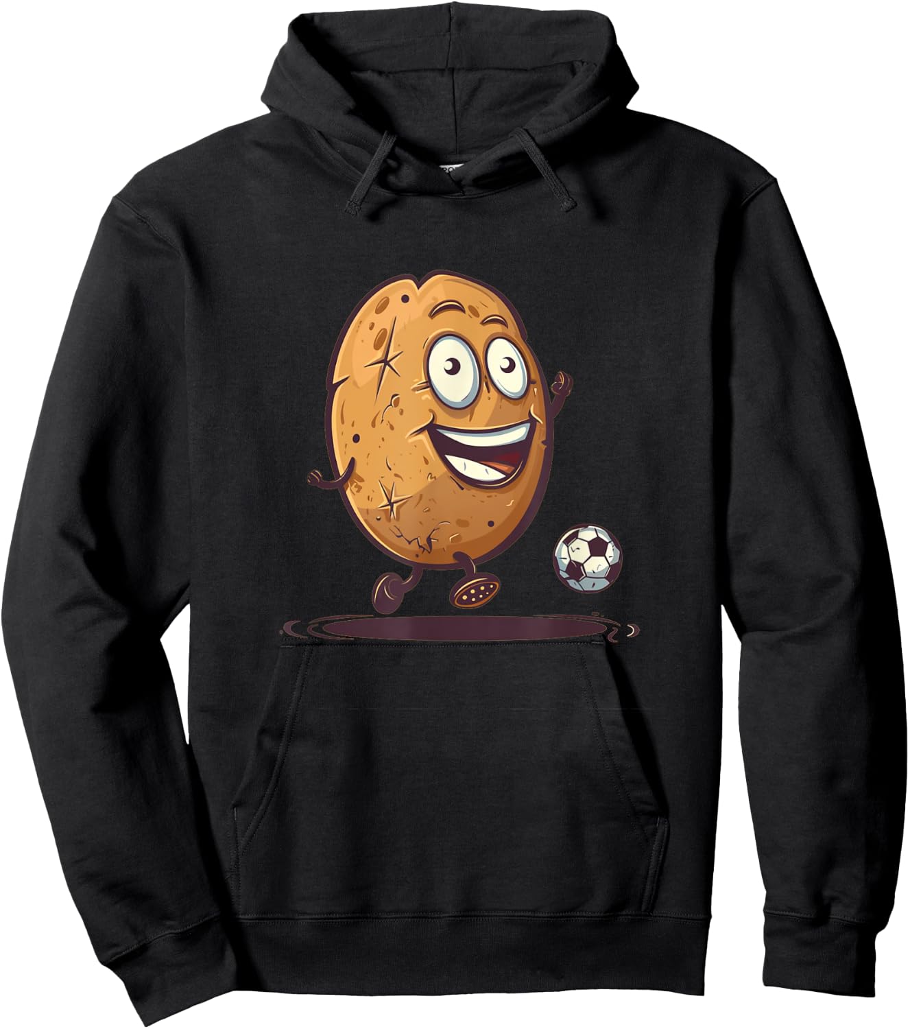 Soccer player potato costume for boys and girls Hoodie - Hoodie | Black
