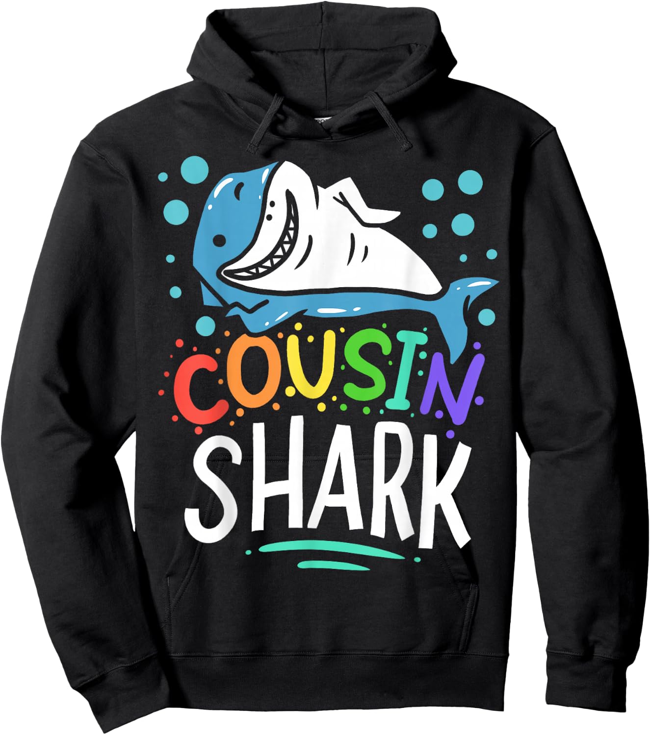 Cousin Shark Gift Hoodie - Hoodie | Black
