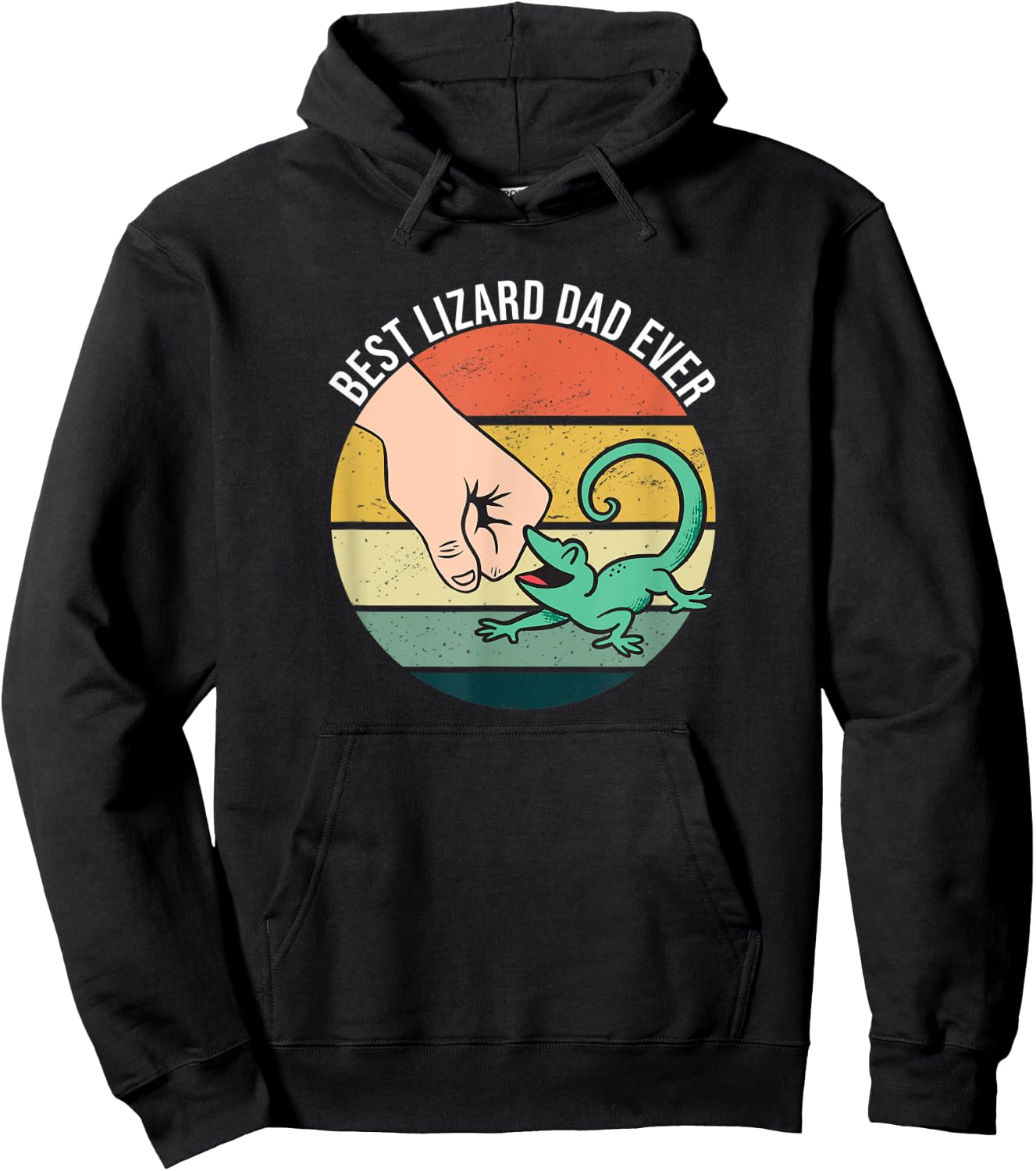 Best Lizard Dad Ever For Lizard Owner Hoodie - Hoodie | Black