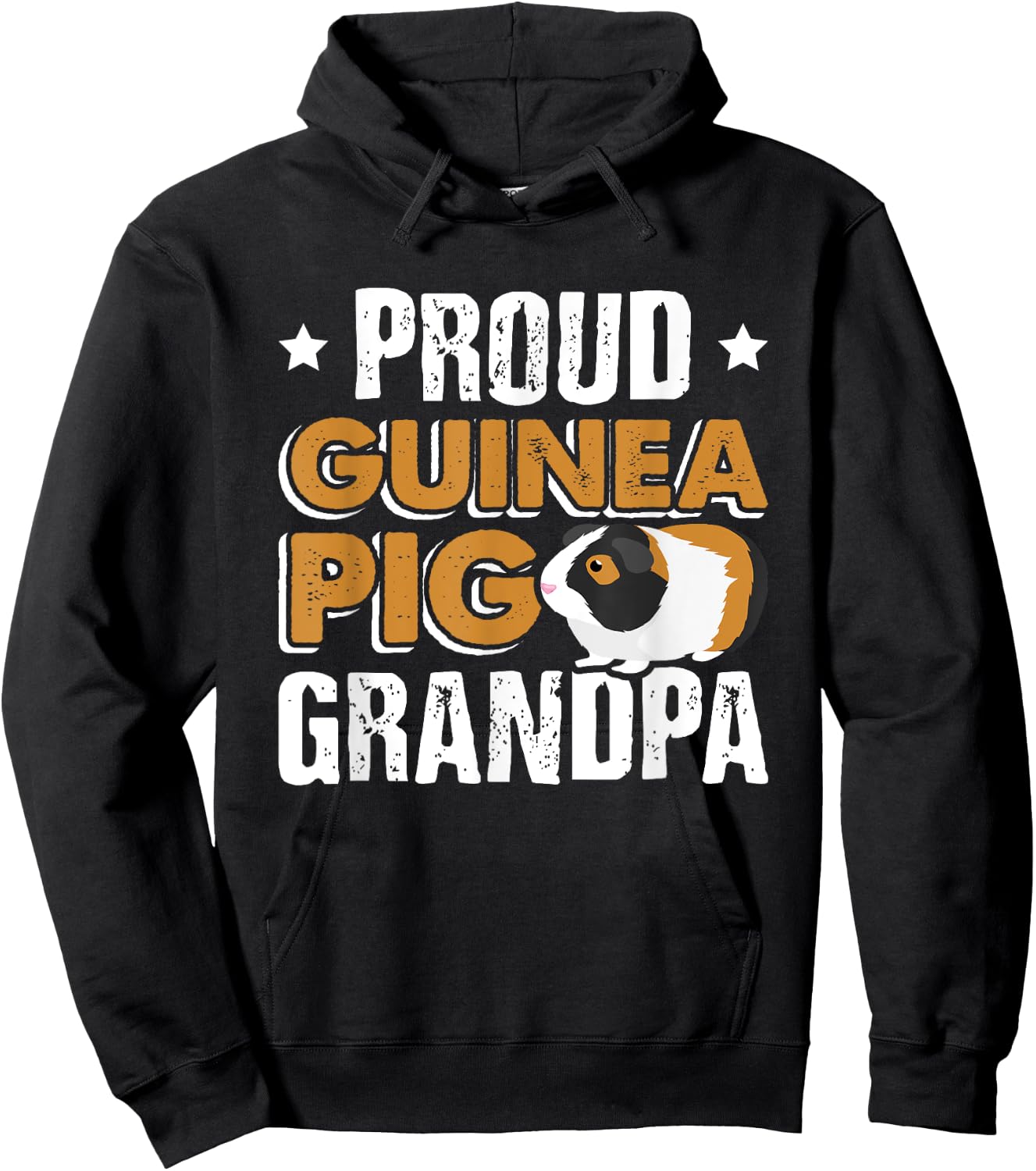 Funny Guinea Pig Gift Proud Guinea Pig Grandpa Hoodie - Hoodie | Black