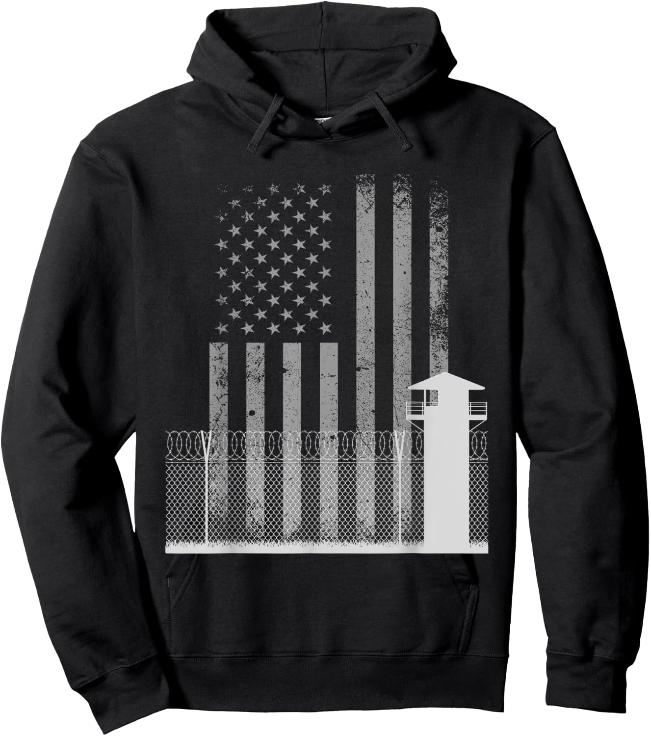 Border Control Patrol USA Conservative Republican Security Hoodie - Hoodie | Black