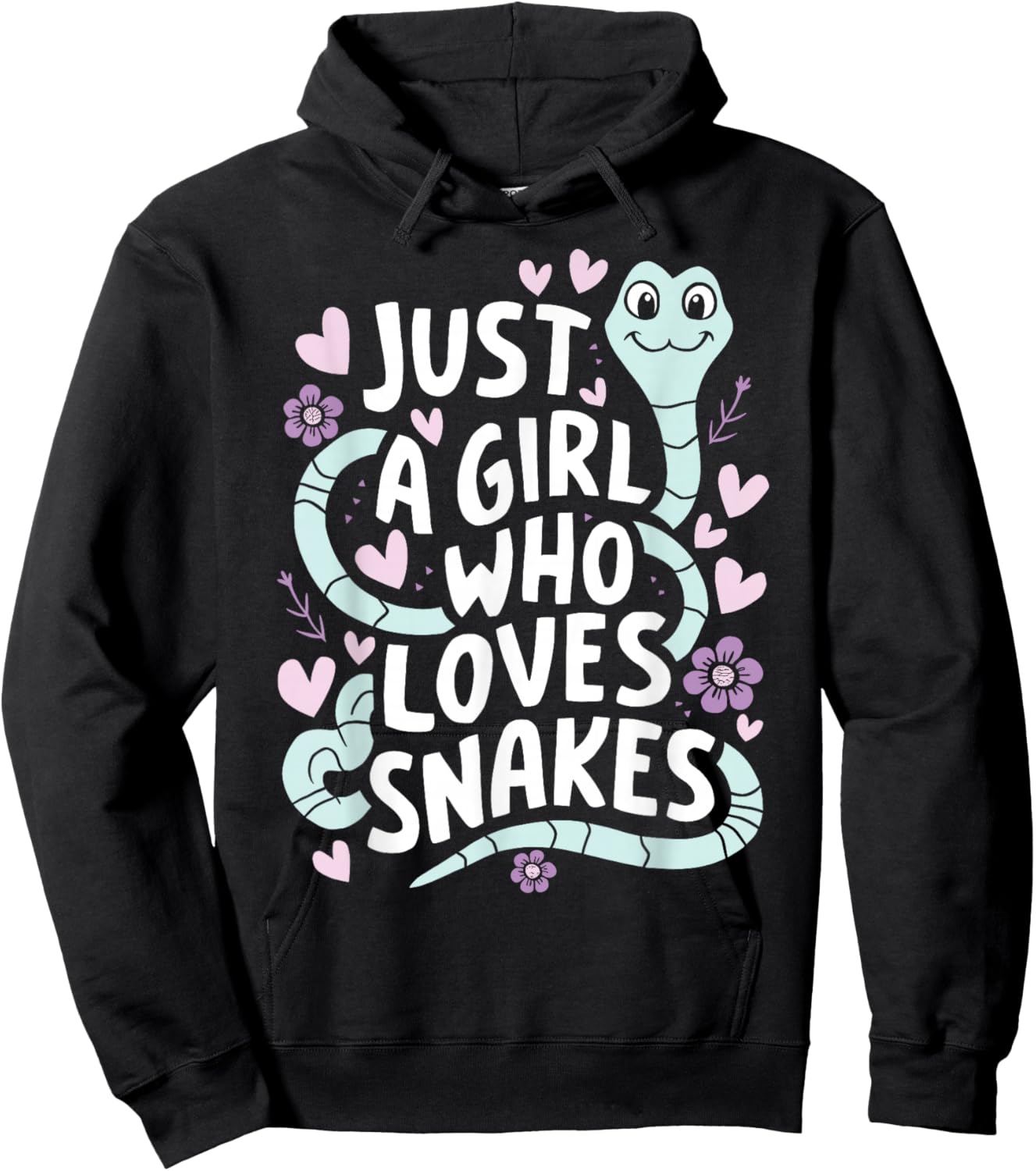 Girl Snake Handler - Just A Girl Who Loves Snakes Hoodie - Hoodie | Black