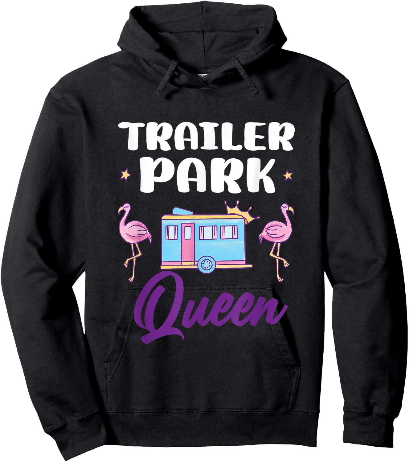 Funny Redneck Trailer Park Queen Hoodie - Hoodie | Black
