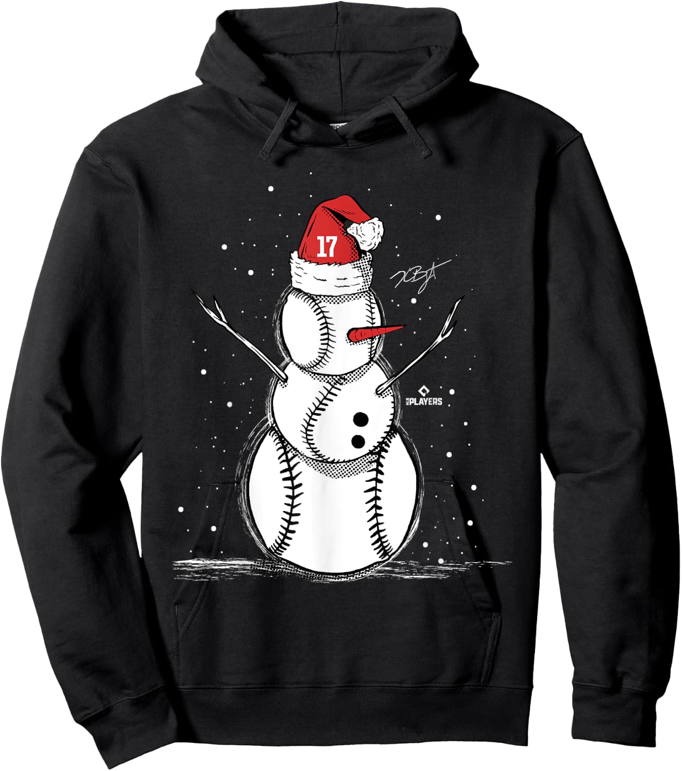Kris Bryant Baseball Snowman Hoodie - Hoodie | Black