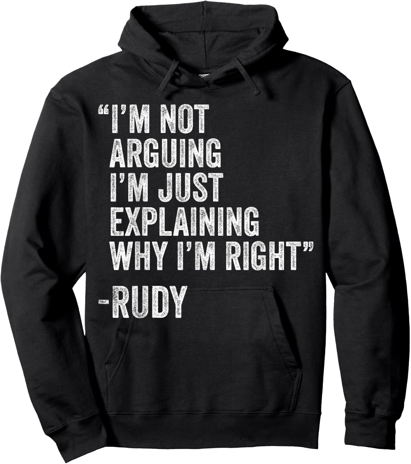 Rudy Quote Funny Birthday Custom Name Idea Engineer Hoodie - Hoodie | Black