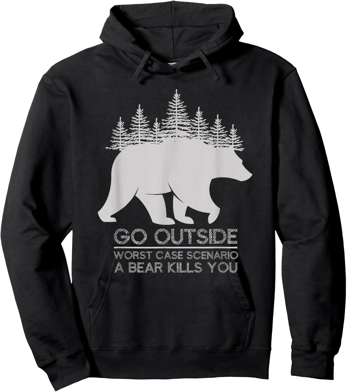Outdoor Activities Nature Lovers Mountaineering Camping Hoodie - Hoodie | Black