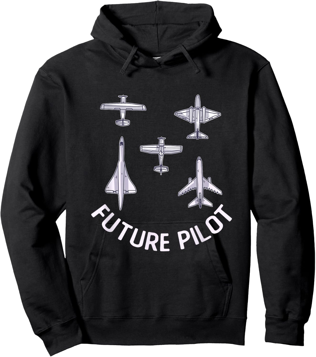 Future Pilot Fighter Jet Aircraft Airplane Plane Hoodie - Hoodie | Black
