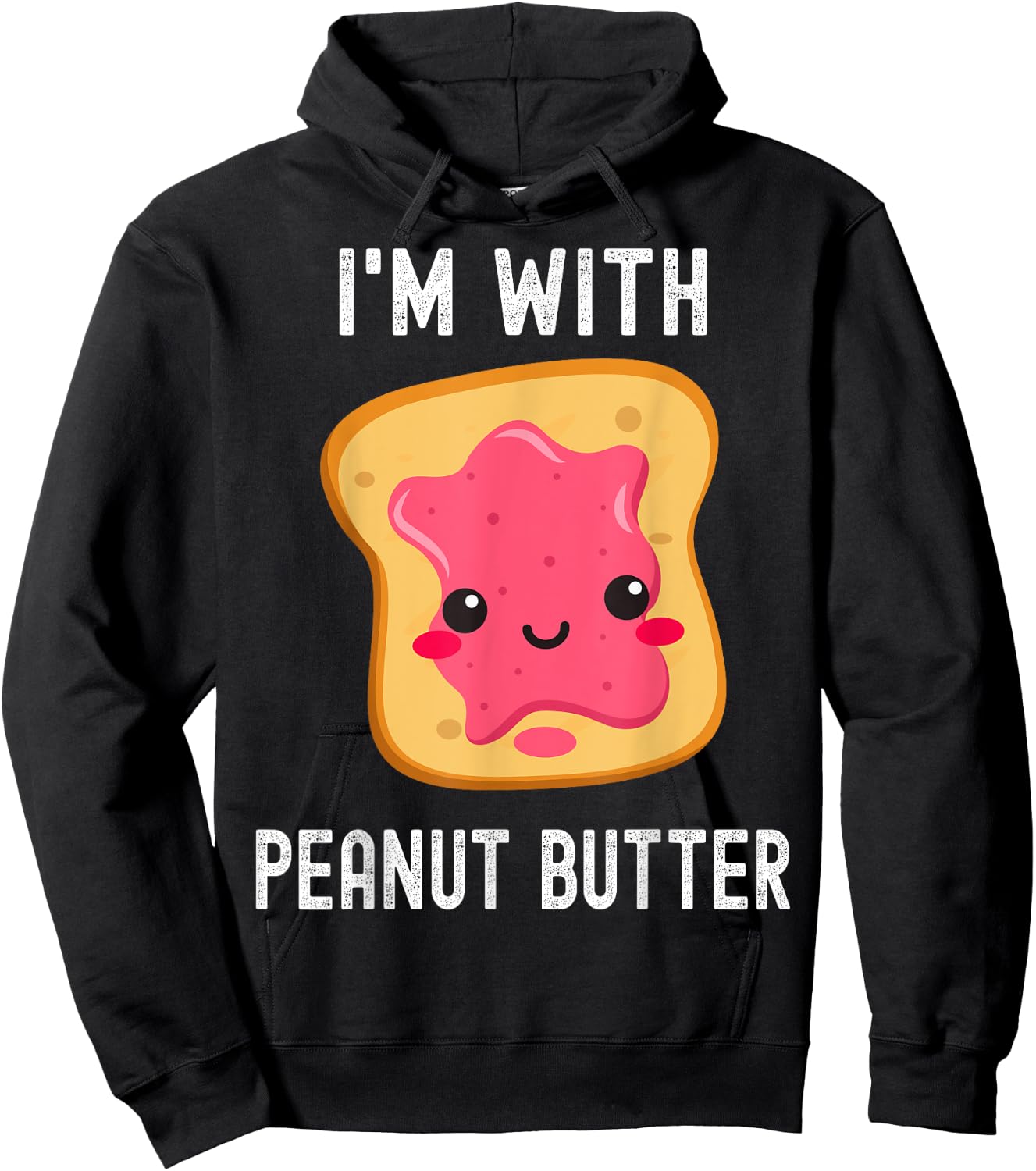 Funny Peanut Butter Jelly Matching Couples His & Hers Hoodie - Hoodie | Black