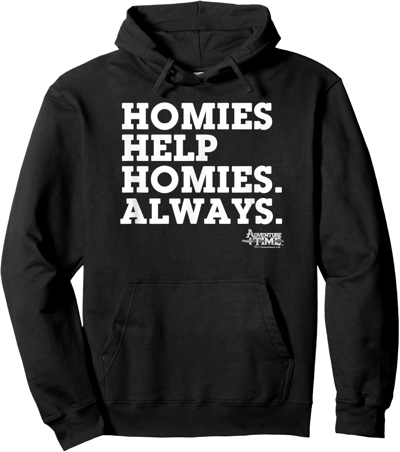 Adventure Time Homies Help Homies Hoodie - Hoodie | Black