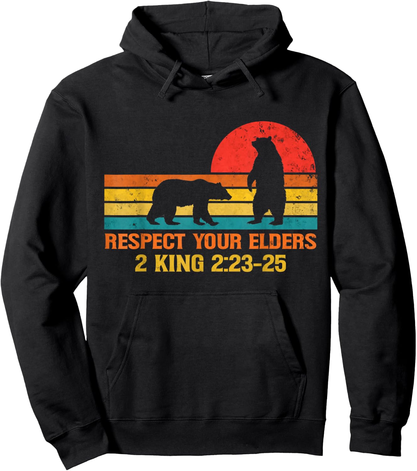 Respect Your Elders Bears Shirt For Man And Women Hoodie - Hoodie | Black
