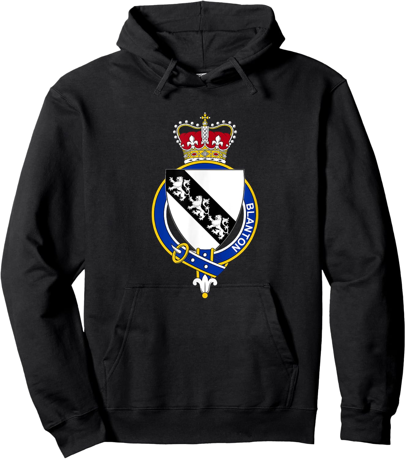 Blanton Coat of Arms - Family Crest Hoodie - Hoodie | Black