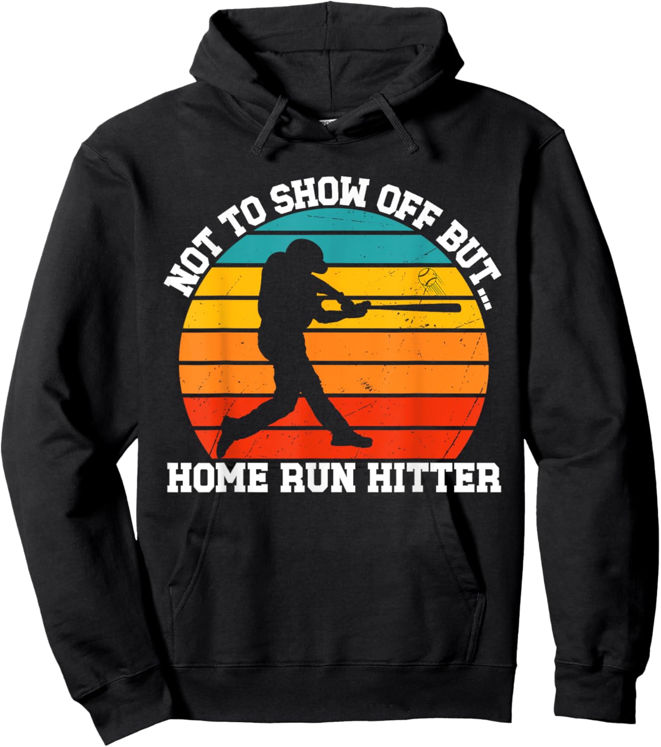 Funny Baseball Player Home Run Celebration Batter Hoodie - Hoodie | Black