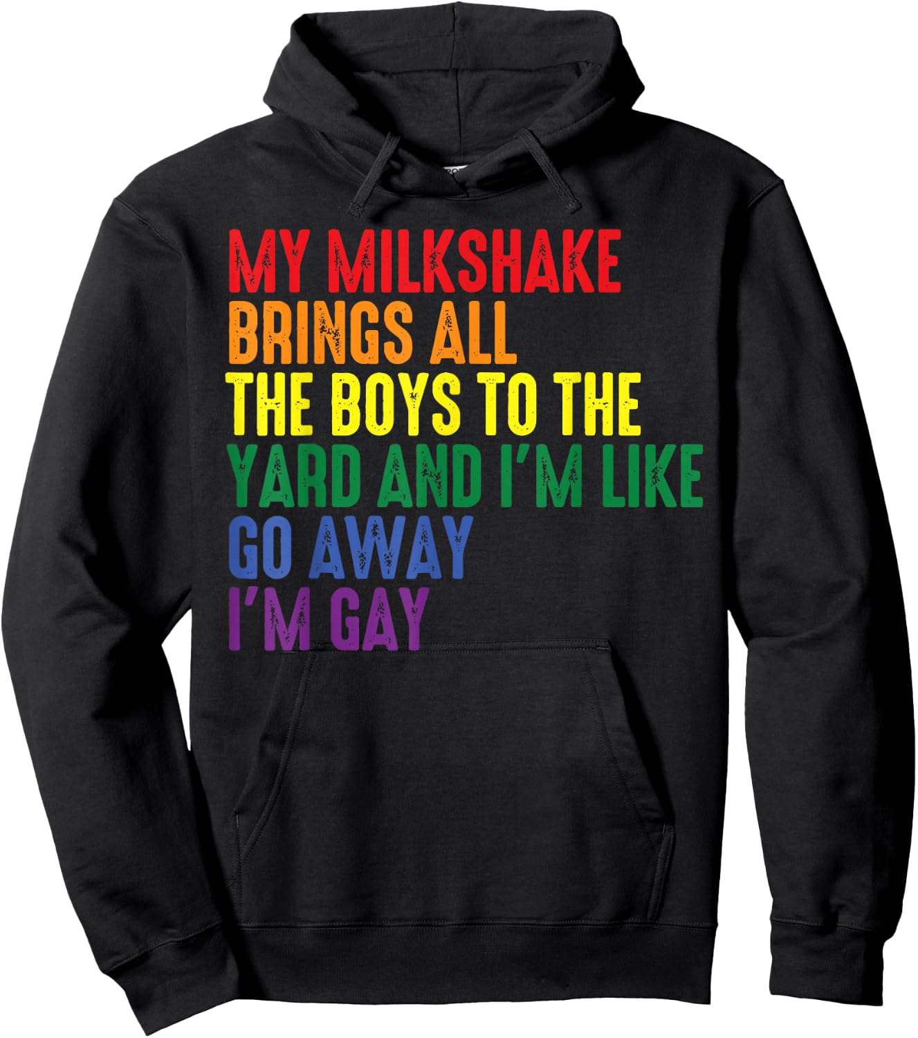 My Milkshake Brings All The Boys to The Yard I'm Gay Small Hoodie - Hoodie | Black