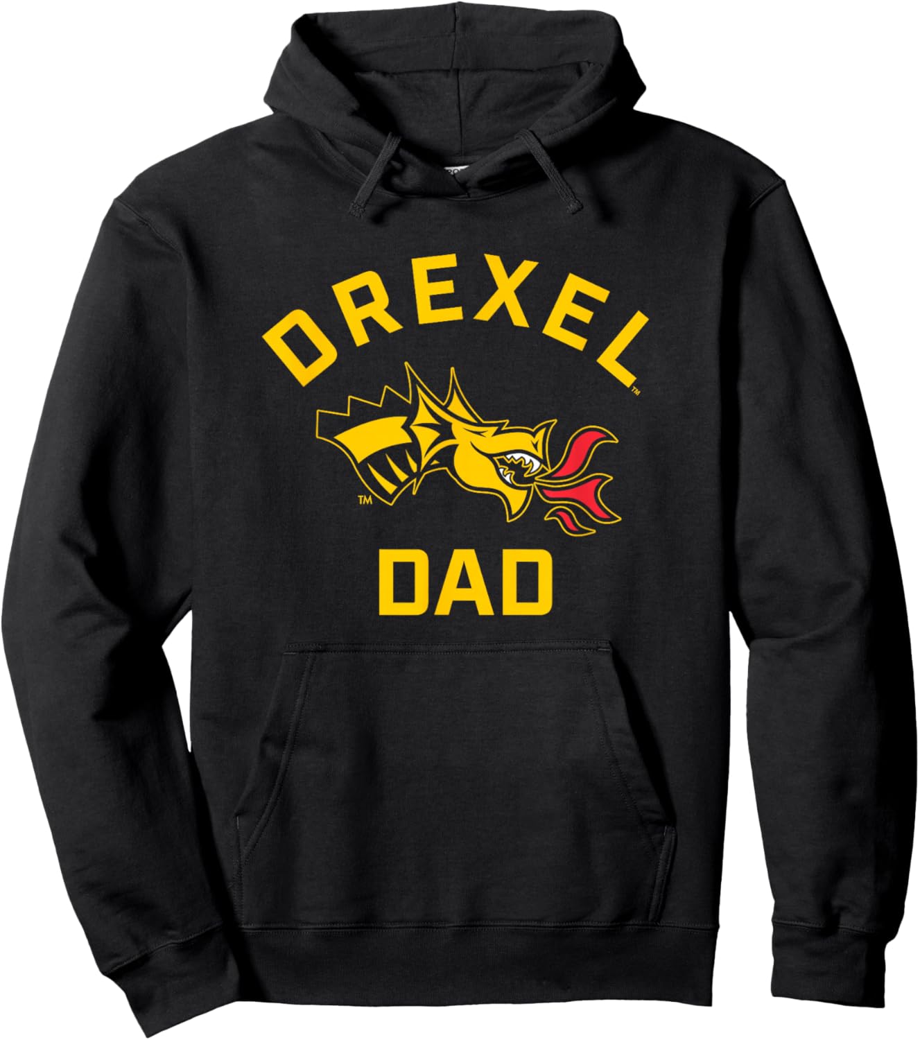 Drexel University Dragons Arched Dad Hoodie - Hoodie | Black