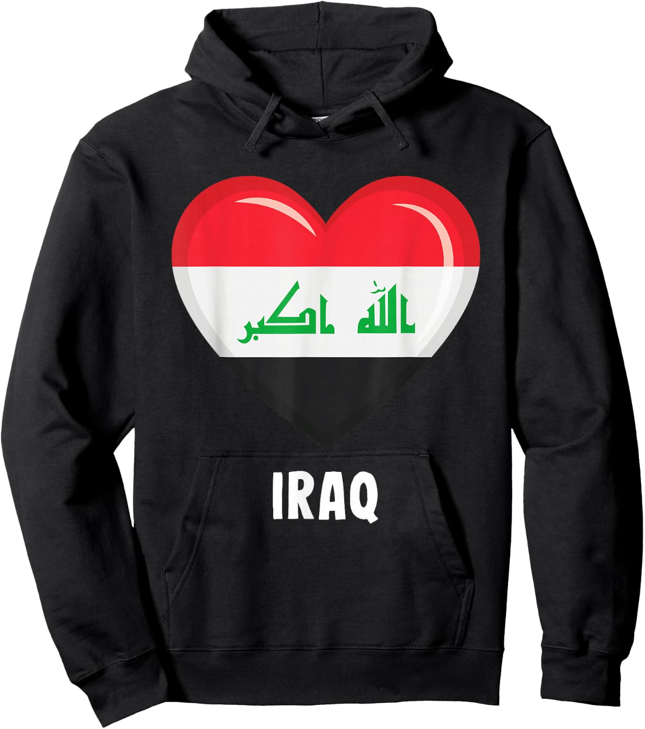 Iraq Flag Jersey | Iraqi Hoodie - Hoodie | Black