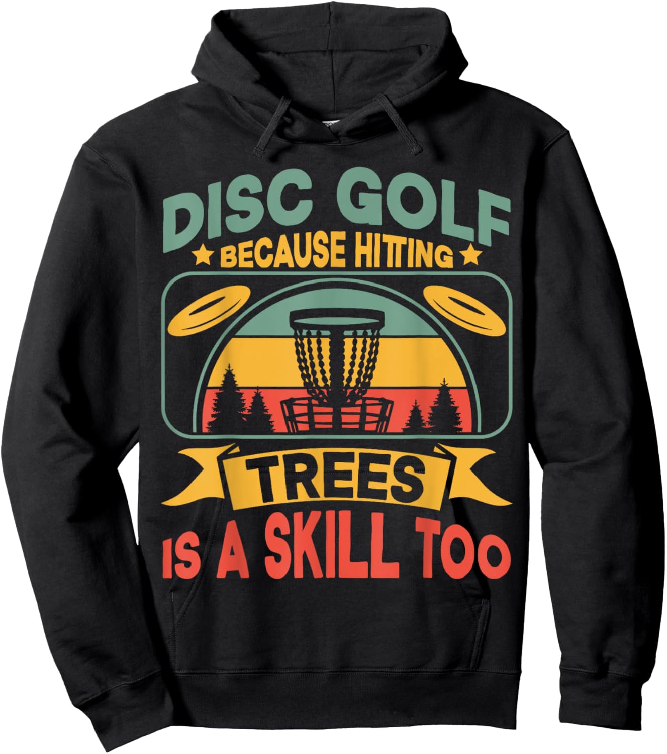 Disc Golfer Frisbee Golf Player Funny Hoodie - Hoodie | Black