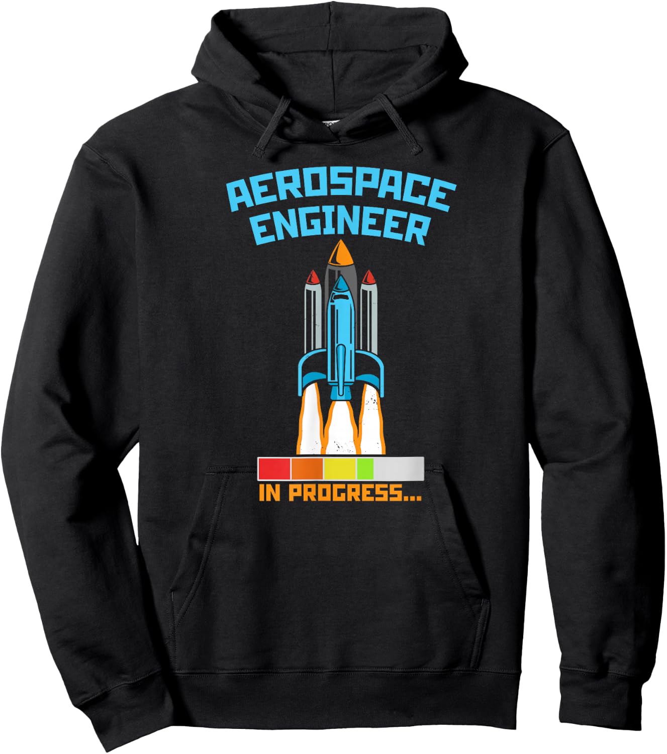 Science Engineer Space Designs Future Rocket Scientist Aerospace Engineer in Progress Hoodie - Hoodie | Black