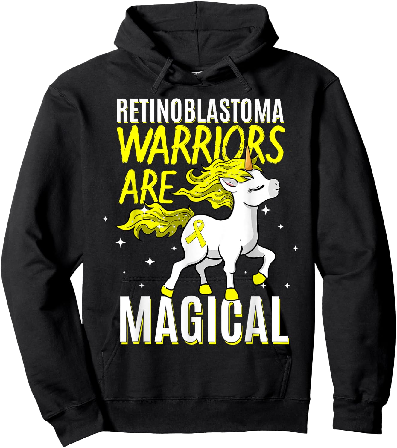 Warriors Are Magical Retinoblastoma RB Eye Cancer Awareness Hoodie - Hoodie | Black