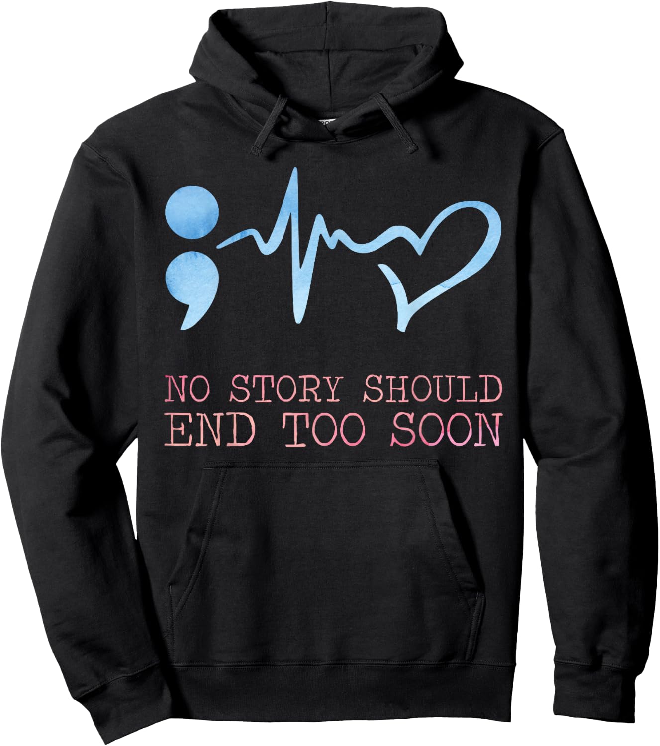 No story should end too soon for a Prevention Awareness Hoodie - Hoodie | Black