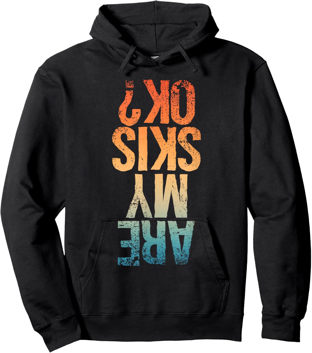 Funny Ski Design Women Kids Boys Girls Skiing Lover Hoodie - Hoodie | Black