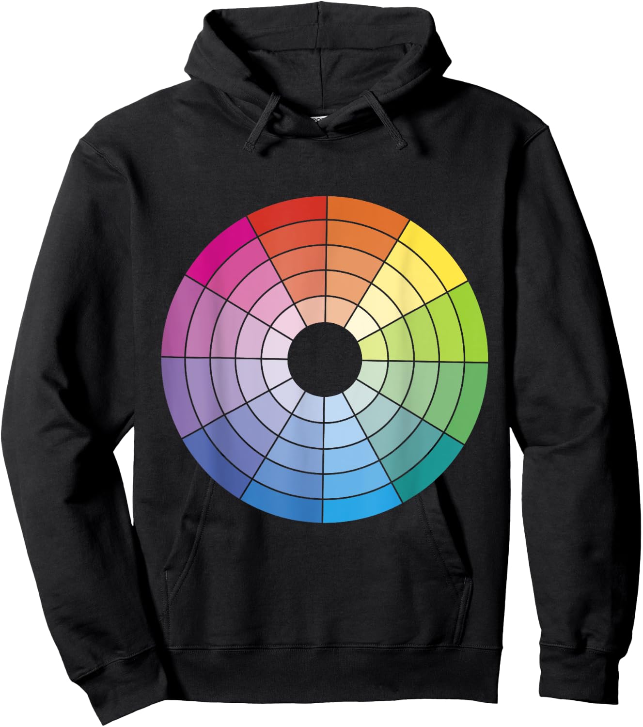 Colour Wheel Chart Color Hex Artist Hoodie - Hoodie | Black