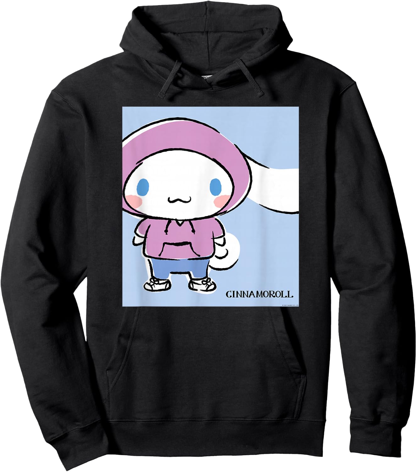 Cinnamoroll Collection Streetwear Print Hoodie - Hoodie | Black