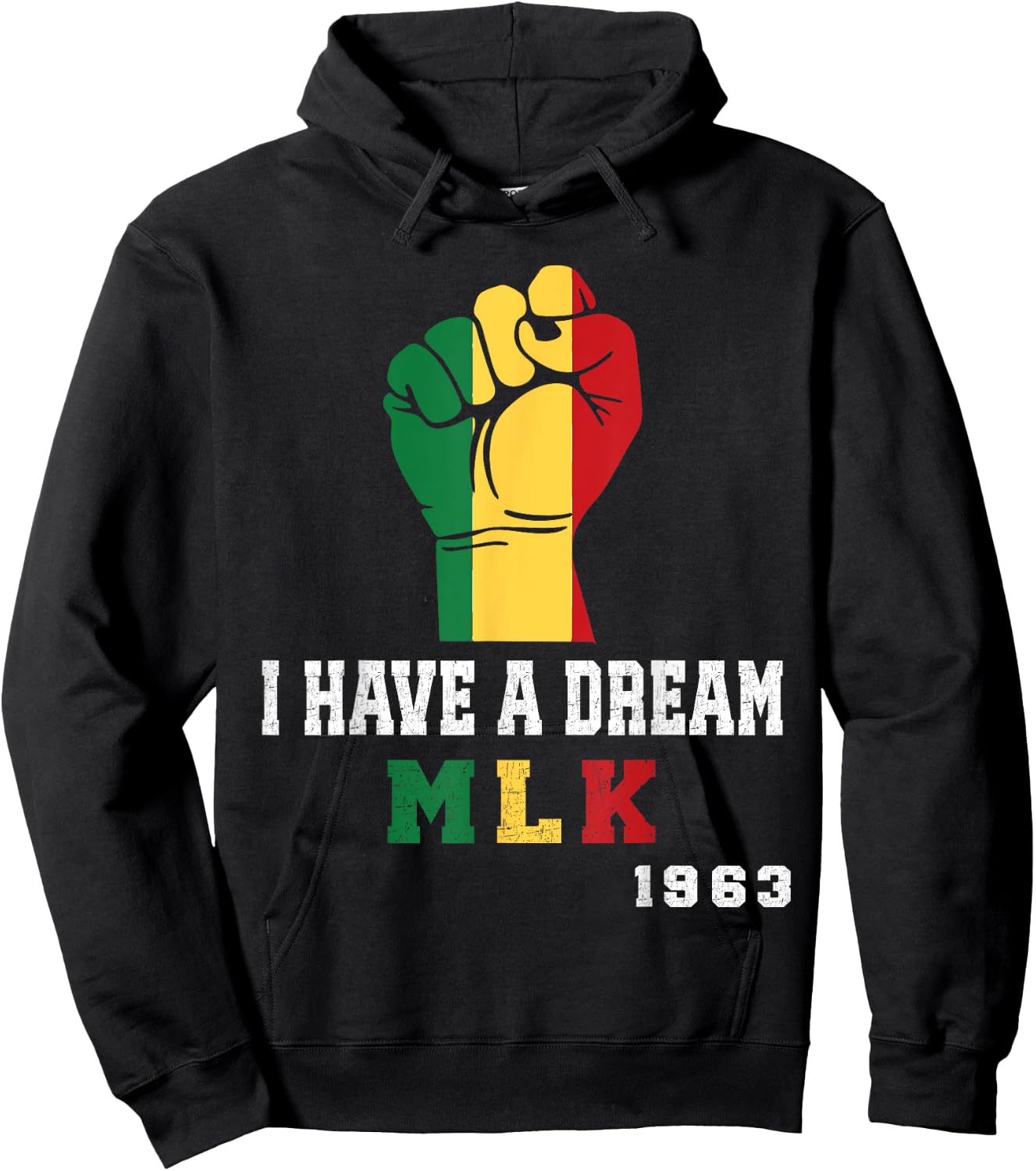 Martin Luther King jr. Day I Have a Dream MLK Day vintage Hoodie - Hoodie | Black