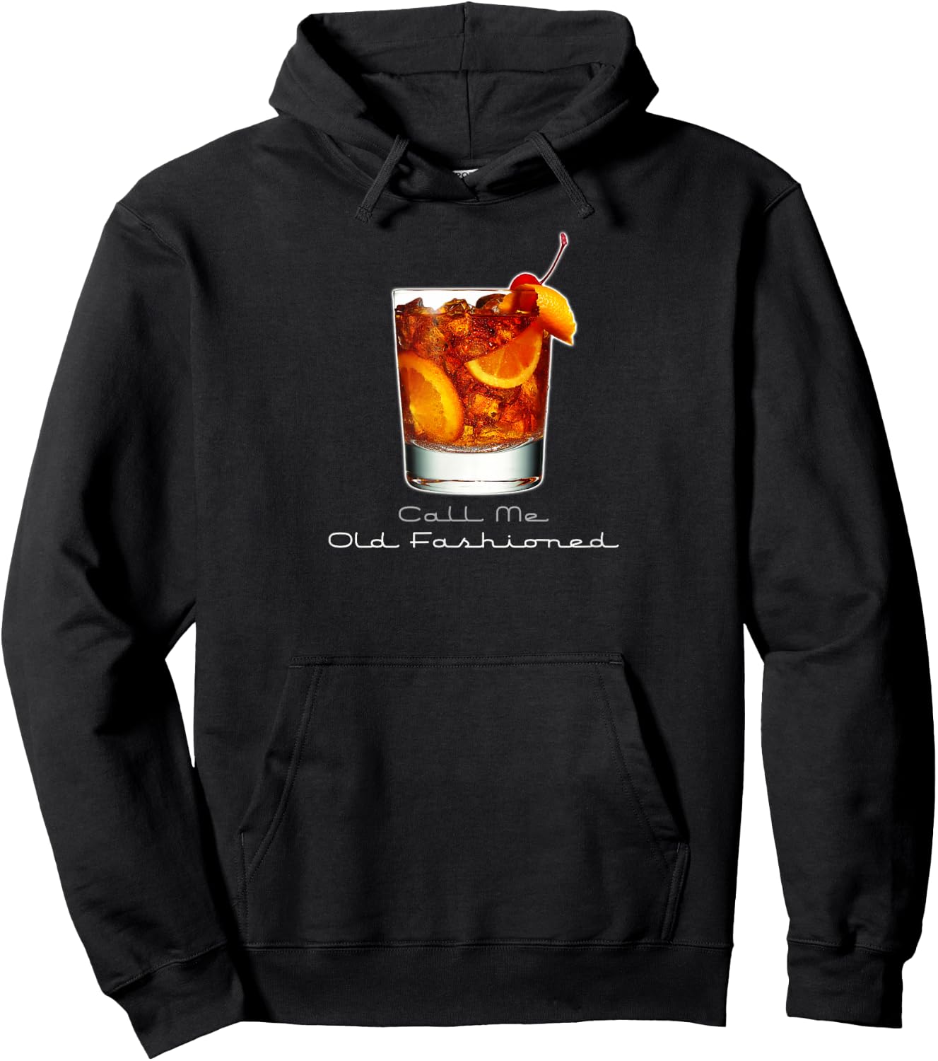 Vintage Call Me Old Fashioned Whiskey Funny Mixed Drink Hoodie - Hoodie | Black