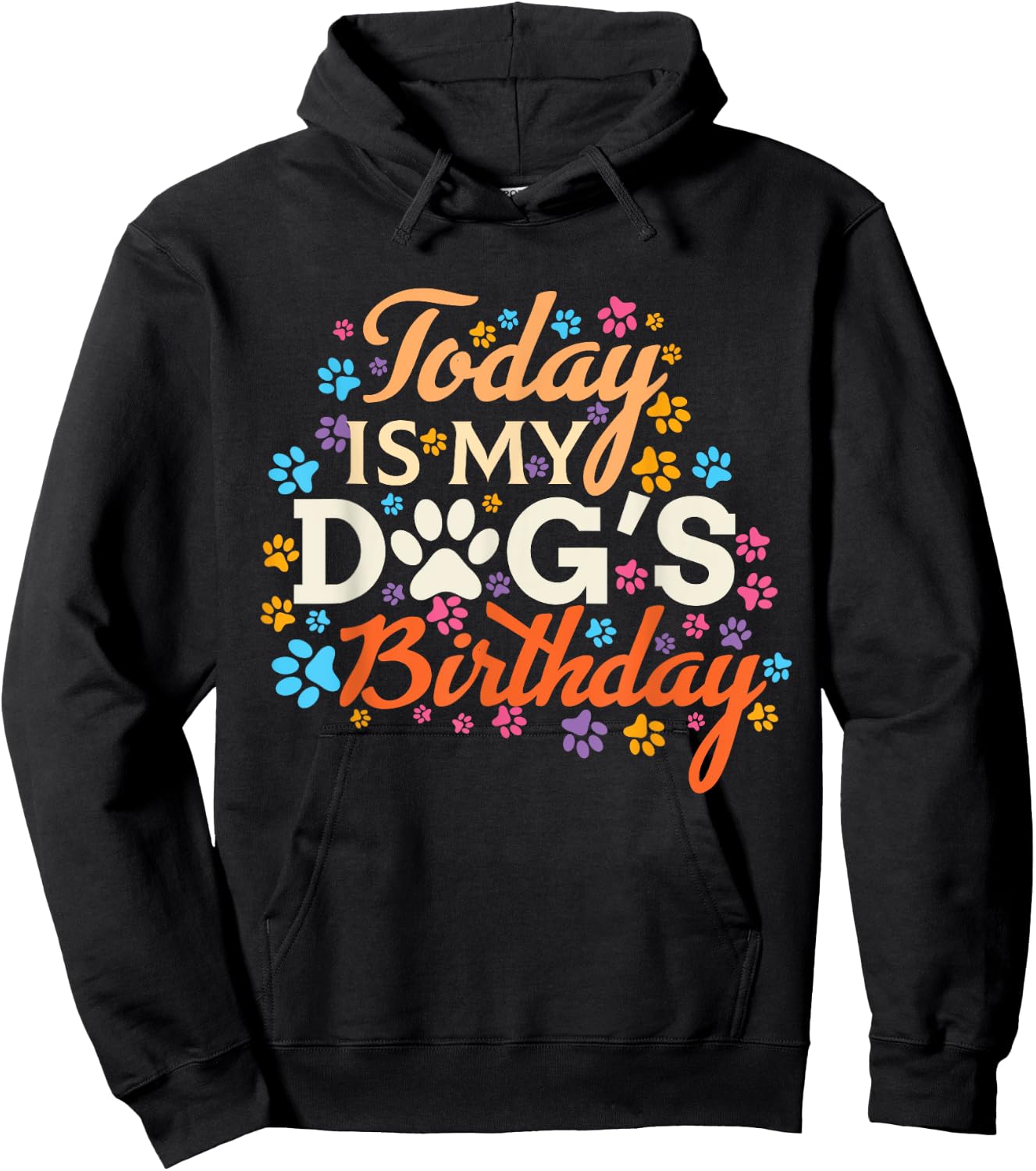 Today is My Dogs Birthday Boy Dog Mom Women Pet Owner Gifts Hoodie - Hoodie | Black