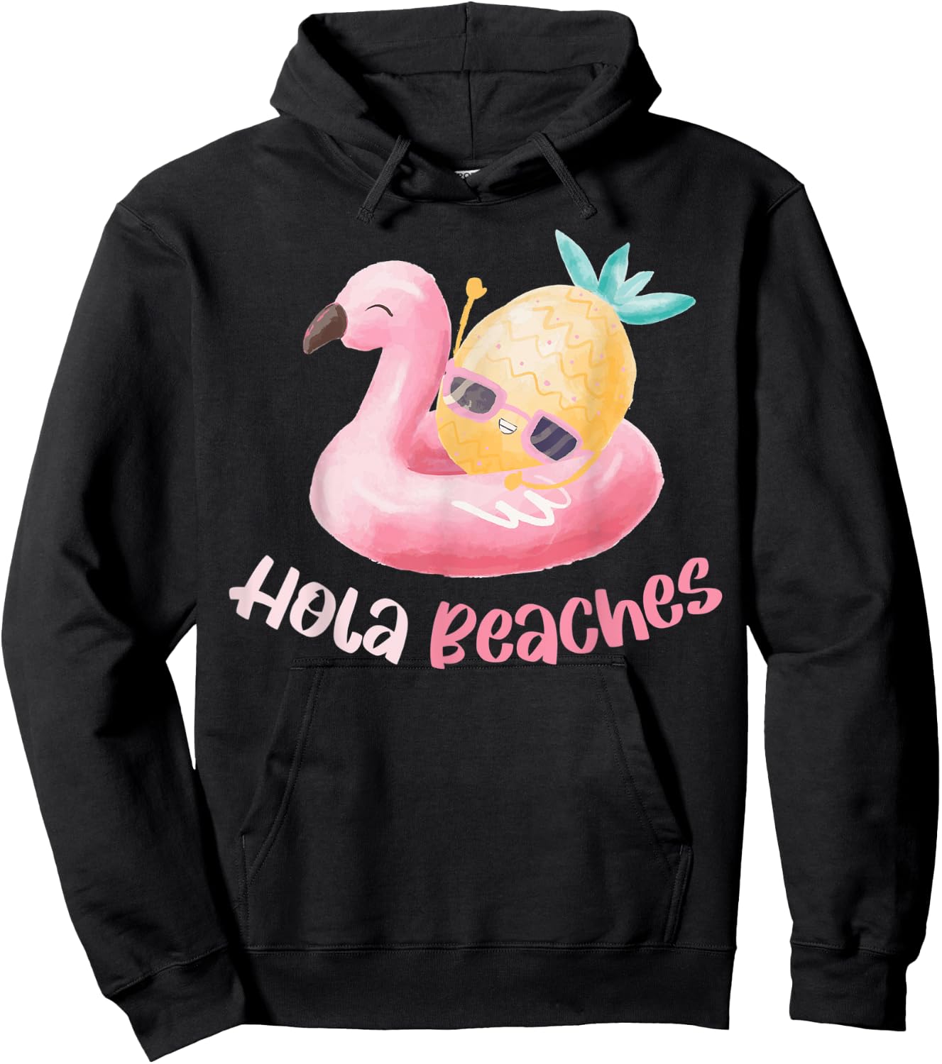 Hola Beaches Men Women Hoodie - Hoodie | Black
