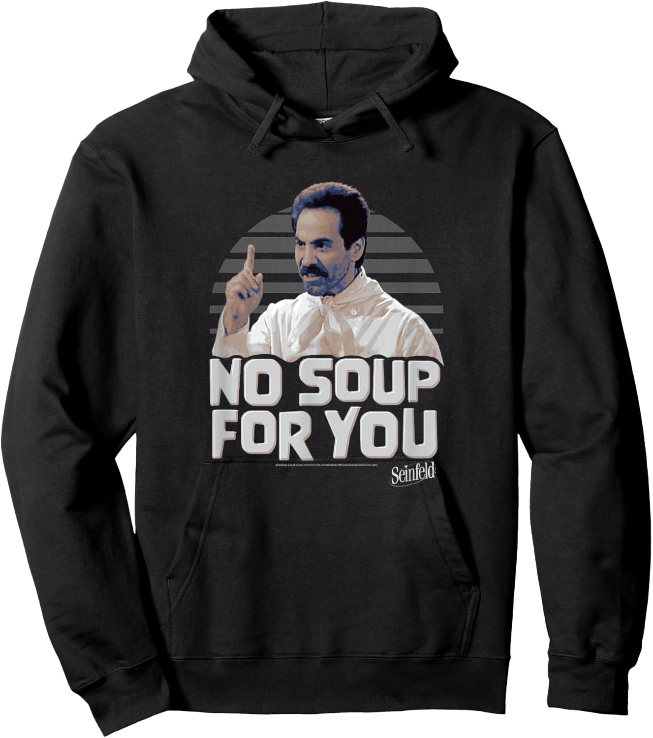 Seinfeld No Soup for You Chef Scold Hoodie - Hoodie | Black