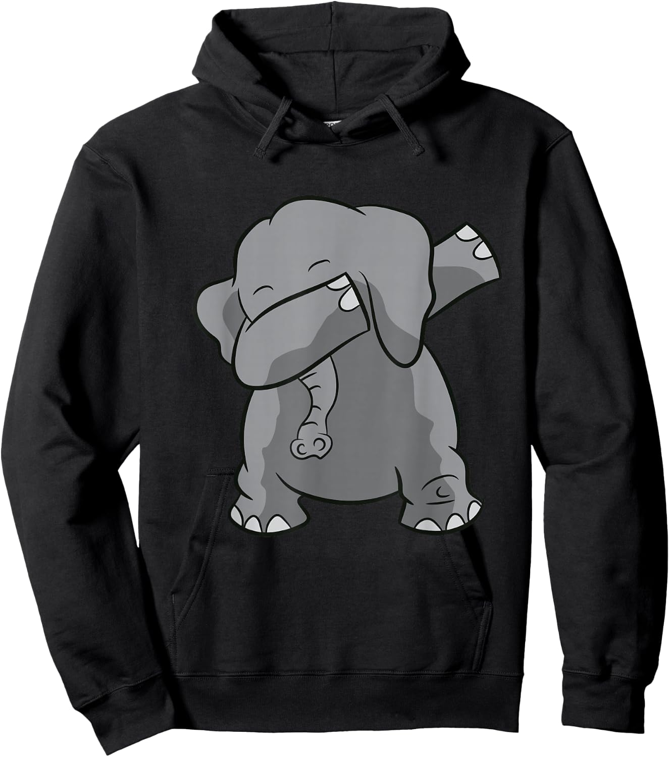 Dabbing Elephant Cute Dabbing Elephant Hoodie - Hoodie | Black