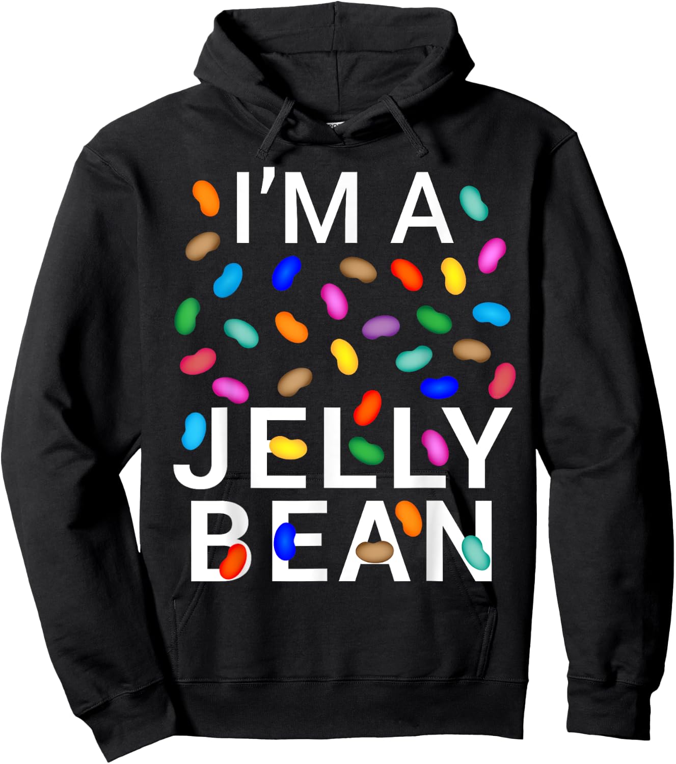 I'm Jelly Bean Halloween Candy Costume Hoodie - Hoodie | Black
