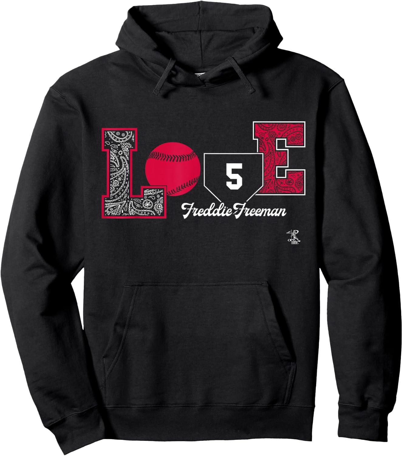 Freddie Freeman Love Player Gameday Hoodie - Hoodie | Black