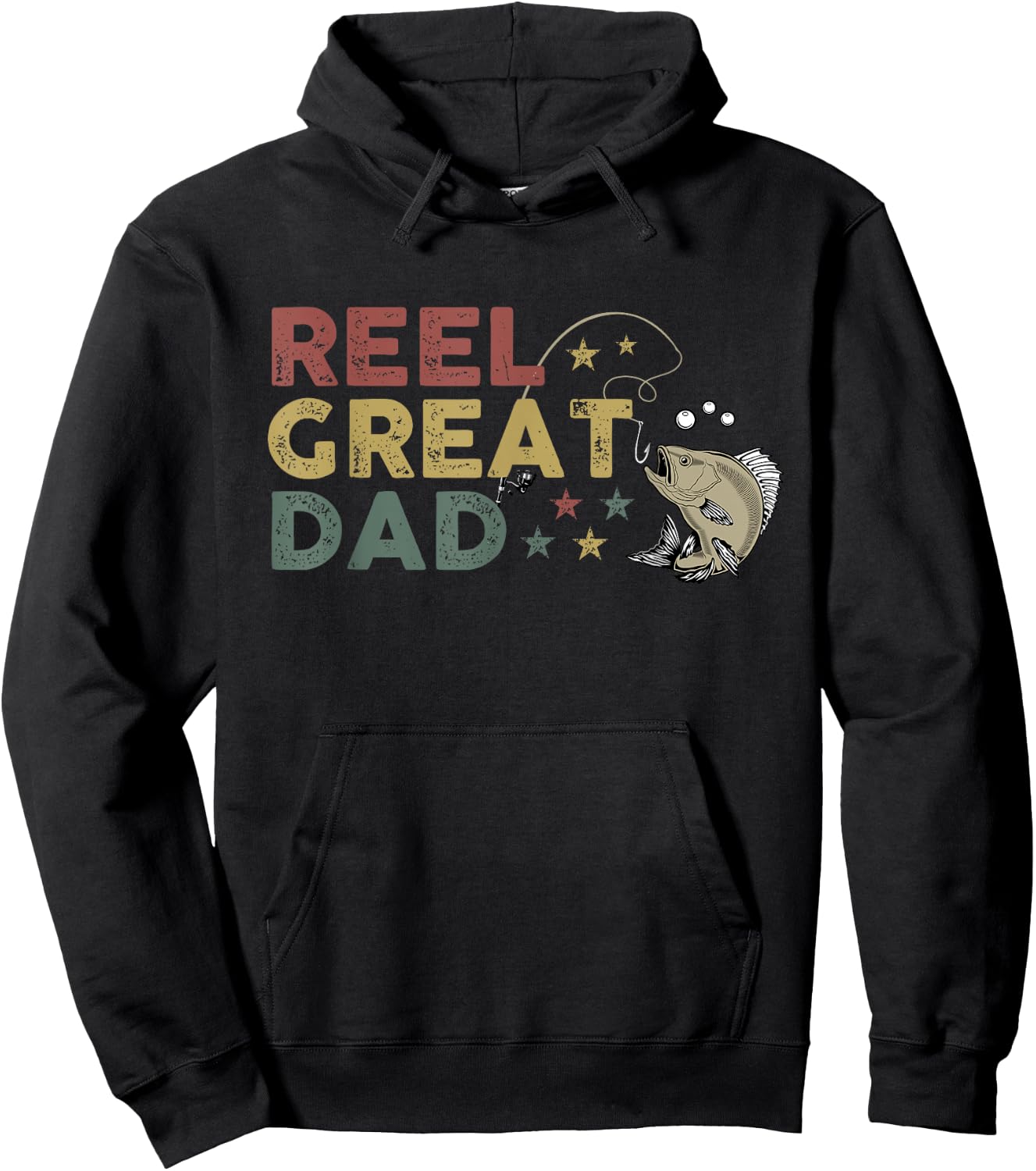 Reel Great Dad Father's Day Hoodie - Hoodie | Black