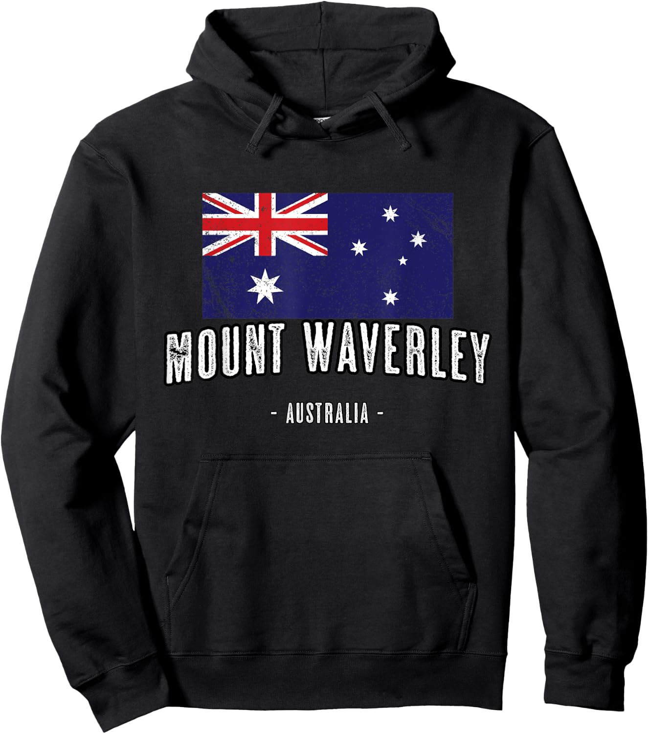 City of Mount Waverley Australia | Australian Flag, Aussie Hoodie - Hoodie | Black