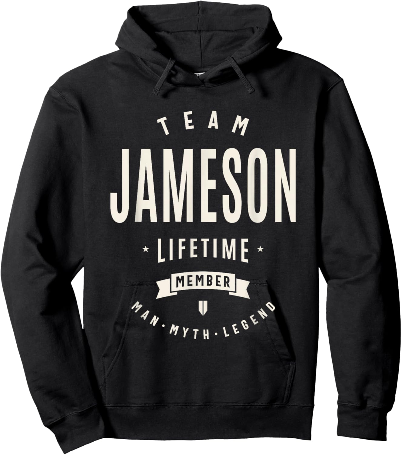 Team Jameson Lifetime Member Funny Name Jameson Hoodie - Hoodie | Black
