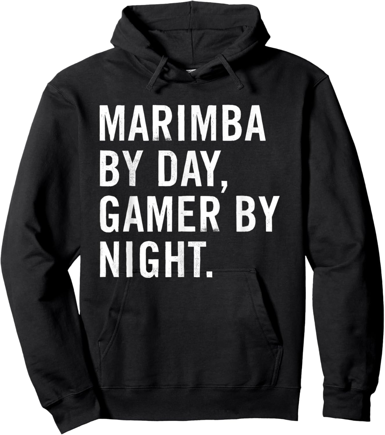 Marimba By Day Gamer By Night Hoodie - Hoodie | Black