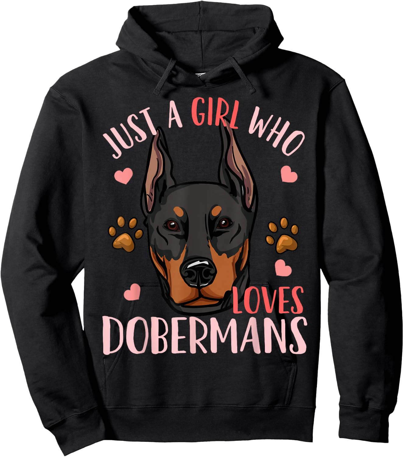 Doberman Dog Hoodie - Hoodie | Black