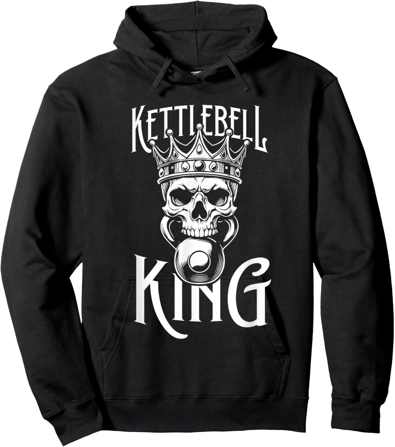 Kettebell Skull Workout Exercise Kettleball Kettlebell King Hoodie - Hoodie | Black