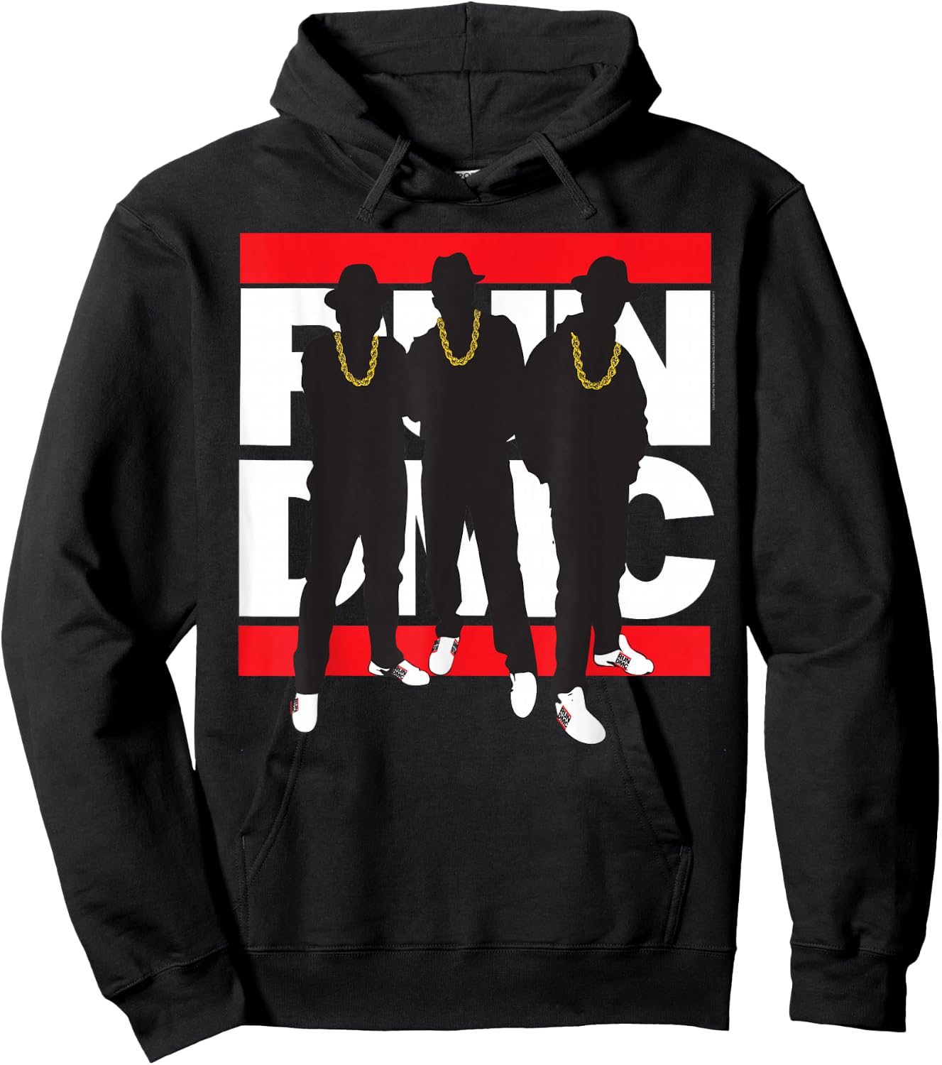 Run DMC Official Silhouette Band Small Hoodie - Hoodie | Black