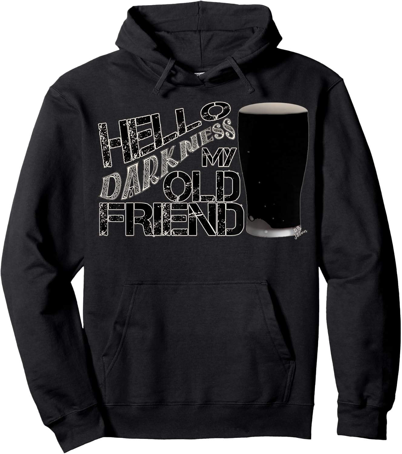 Hello darkness my old friend altbier - funny beer Hoodie - Hoodie | Black